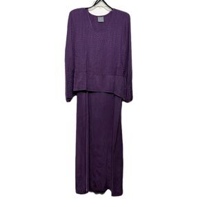Rabbit Designs Deep Purple Maxi Skirt Set